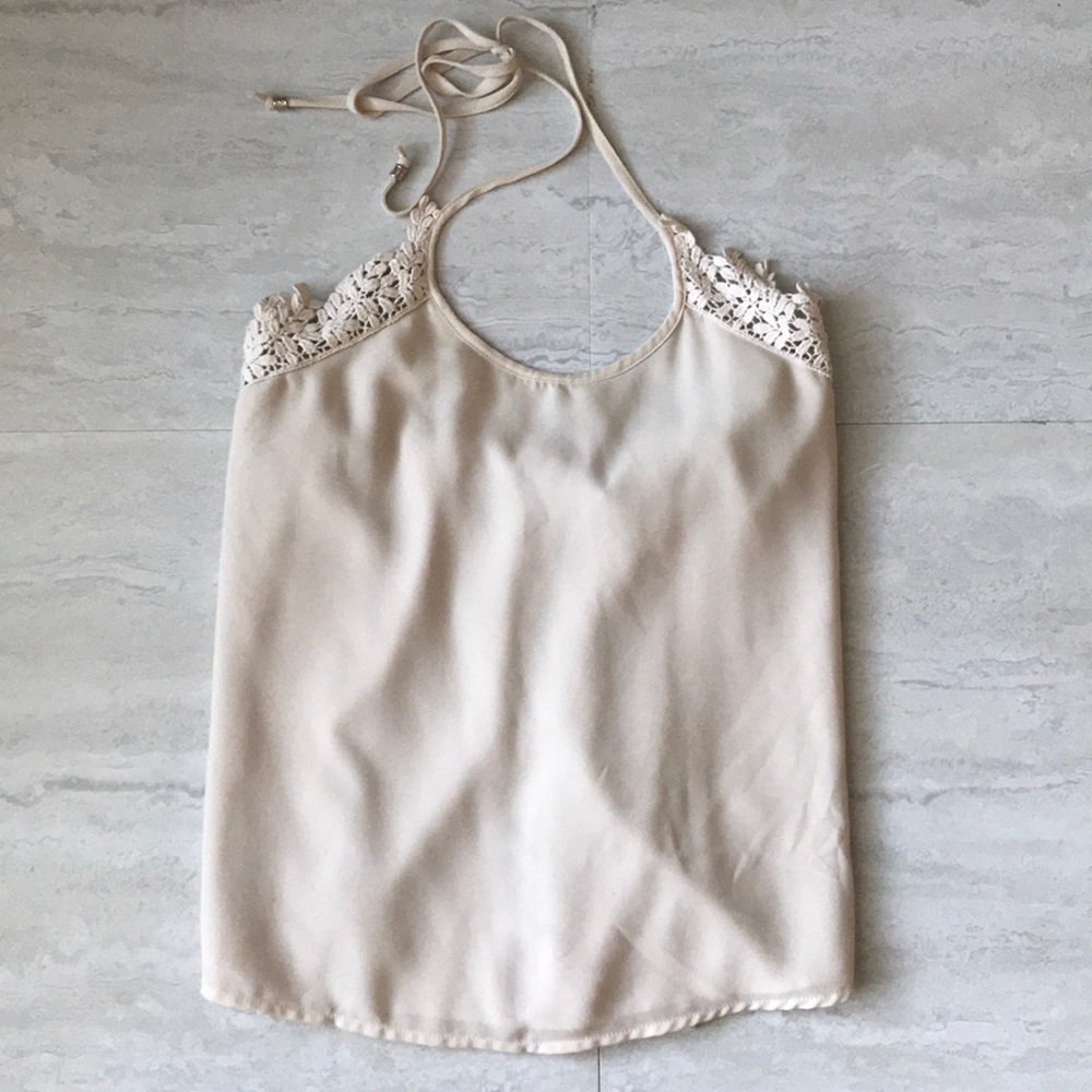 SILK HALTER TOP